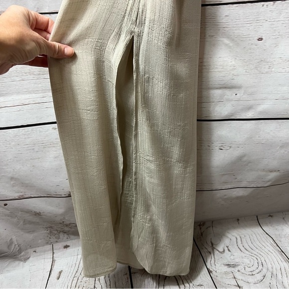 Nwt Ab Studio Ruffle Double Slit Maxi - Picture 10 of 13